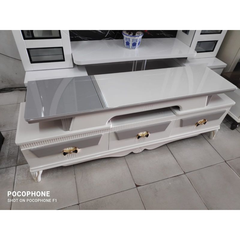 Buffet TV import - Rak TV Minimalis 180cm - Meja TV Kaca Murah - Medan