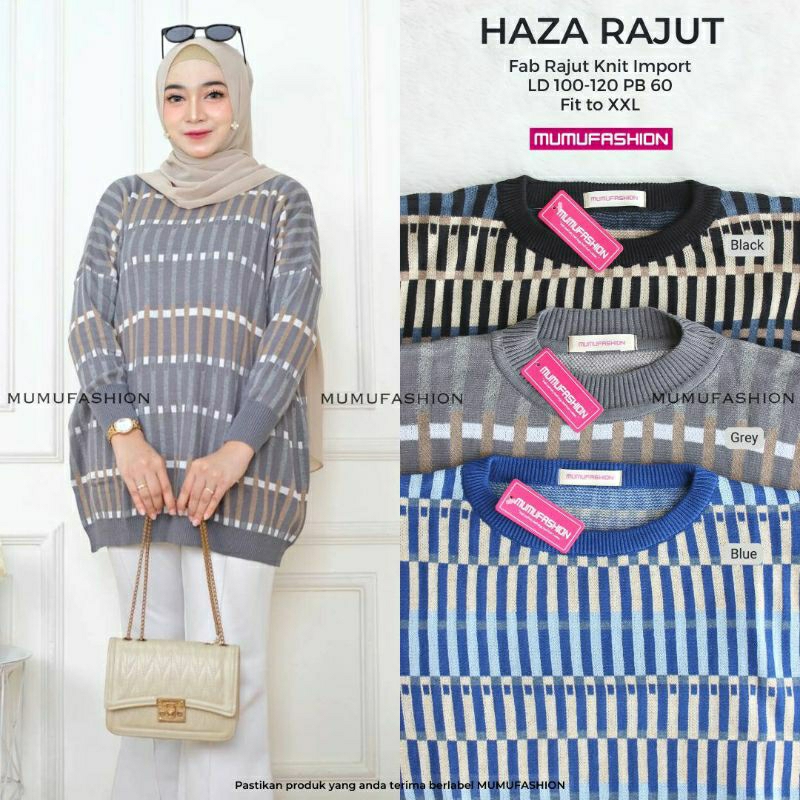 MUMU - Atasan Outer Rajut Lengan Panjang Terbaru  Bigsize By Mumu  Grosir Solo
