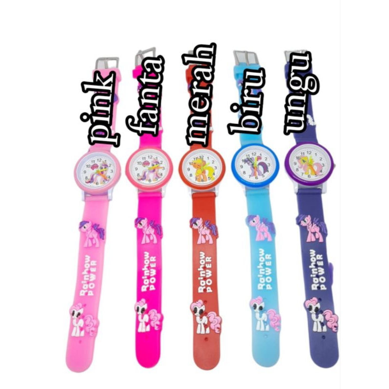 jam tangan anak cewek karakter ponykittybarbieelol