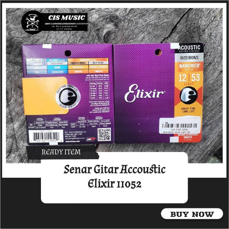 Senar Gitar Elixir 11052