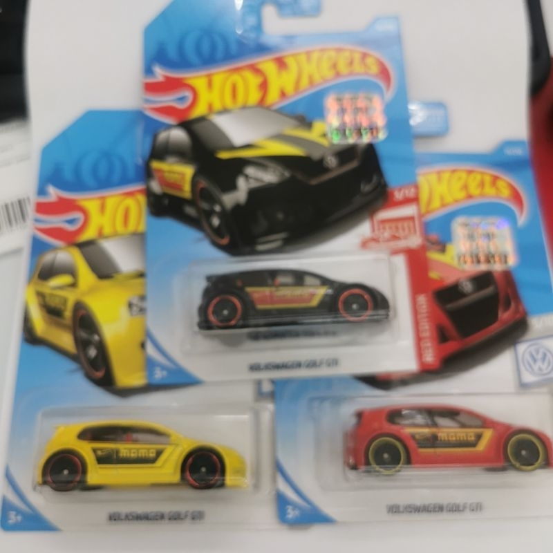 HOT WHEELS VOLKSWAGEN VW GOLF GTI MOMO KUNING MERAH HITAM RED EDITION FS 2019 FACTORY SEALED