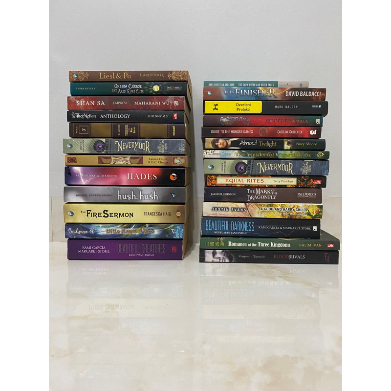 BUKU NOVEL TERJEMAHAN ORI ORIGINAL INDONESIA BACAAN ACTION FANTASY FANTASI SECOND BEKAS PRELOVED NEV