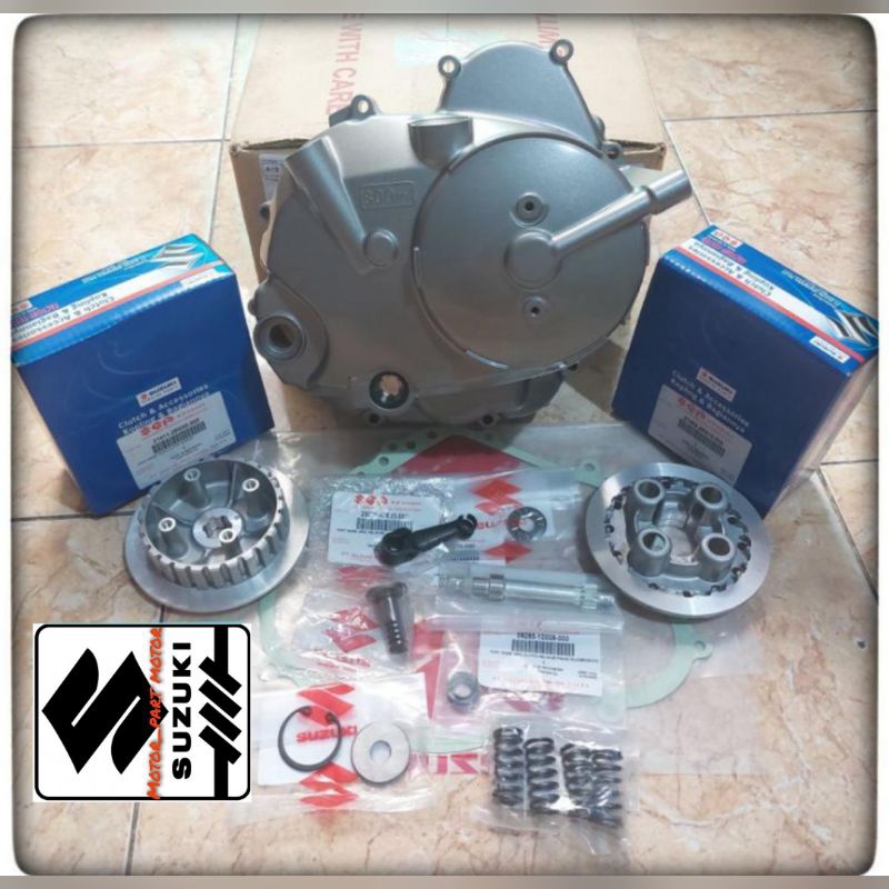 bak blok kopling 1 set shogun 125 SP FL ROBOT kopling tangan original Suzuki