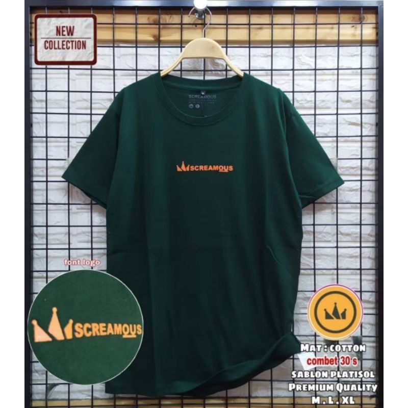 KAOS SCREAMOUS TERMURAH TSHIRT PRIA DISTRO ORIGINAL KAOS PRIA TERMURAH TERBARU BAJU PRIA KEKINIAN