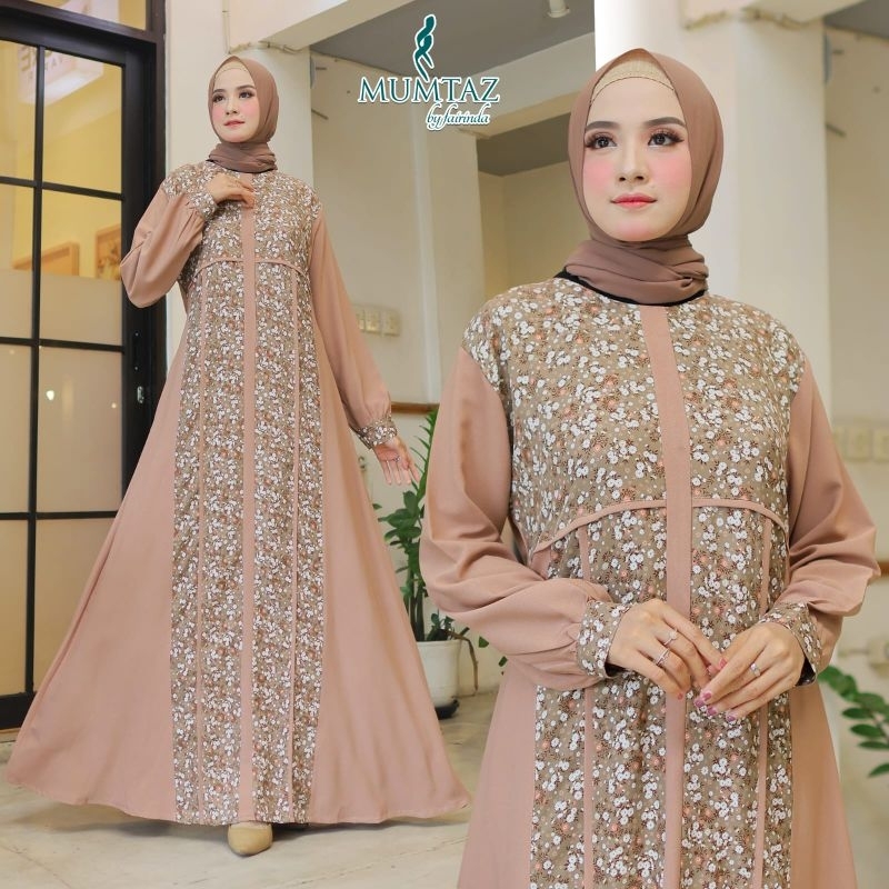 Vanesha Abaya//Abaya Basic//Abaya//Dress Bunga Kecil Abaya Mumtaz