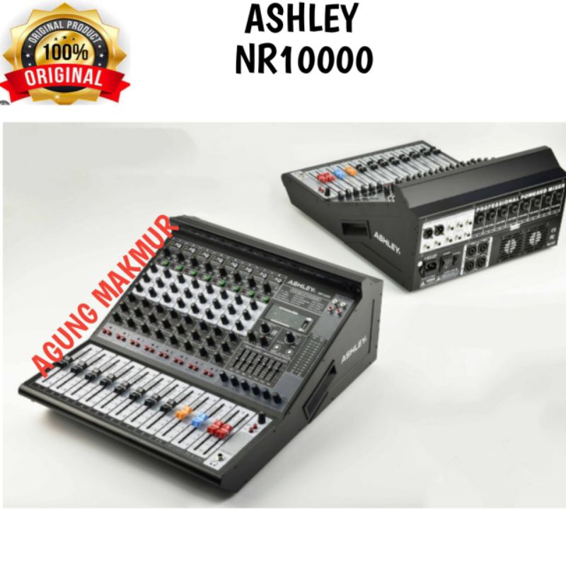 Power Mixer Ashley NR 10000 Original 8 Channel Bluetooth - USB Interface Power Mixer Ashley NR1000