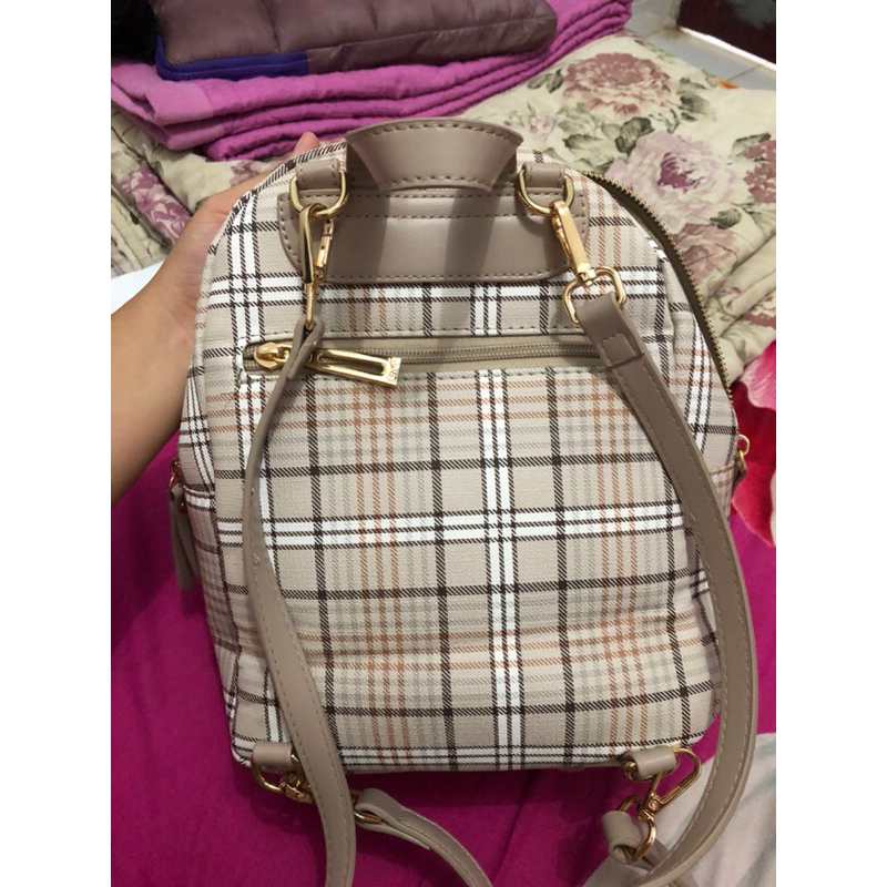 (Harga Nett) Preloved Enji By Palomino Astefani Backpack - Khaki
