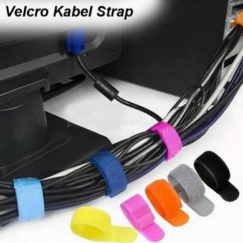PENGIKAT KABEL VELCRO STRAP /VELCRO KABEL STRAP PENJEPIT MERAPIKAN KABEL