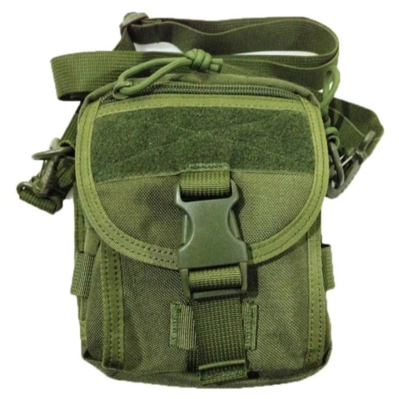 TAS SELEMPANG PRIA / TAS PINGGANG PRIA 9058 Hijau army