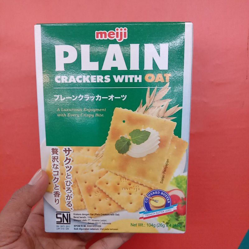 

meiji plain cracker with oat 104gr