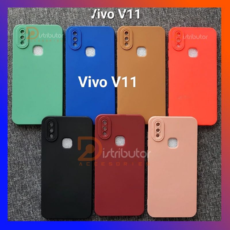 SOFTCASE MACARON PRO CAMERA VIVO V11 CANDY MACARON