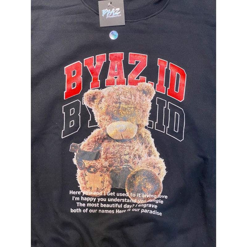 [OVERSIZE] CREWNECK BYAZ Bear Chain Original