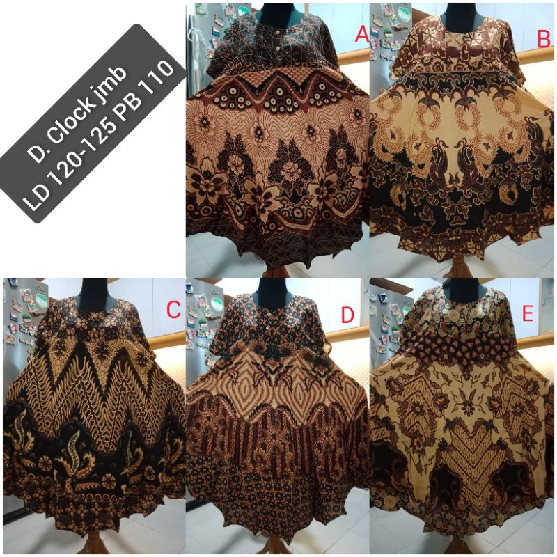 daster payung jumbo LD 120-125 PB 110 busui friendly bs untuk hamil 9bulan Gendhis batik