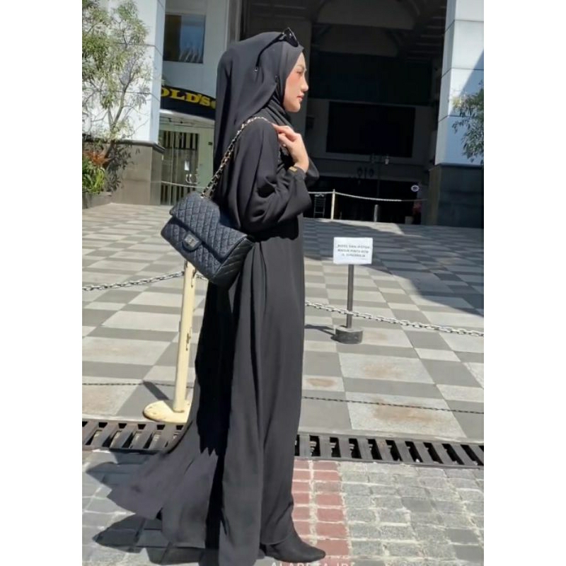 Alareta Hulya abaya premium black size M