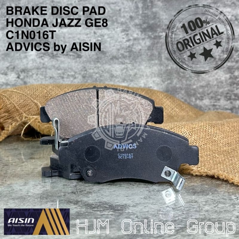 BRAKE DISC PAD - KAMPAS REM DEPAN JAZZ GE8 MOBILIO ADVICS by AISIN