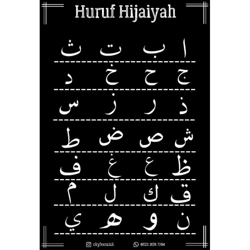 Poster Huruf Hijaiyah