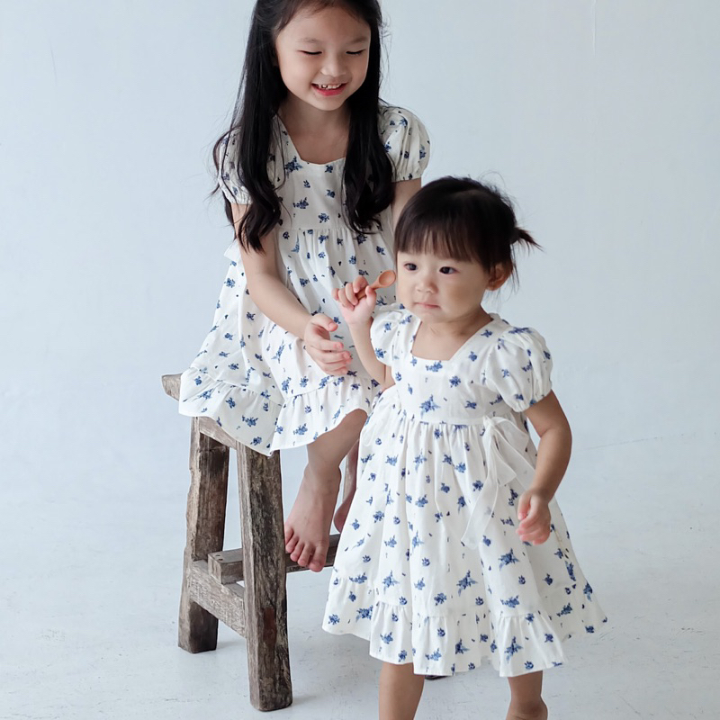 LITTLE COTTAGE - Brulee Dress / dress anak / dress bayi / baju anak perempuan / dress bunga anak / d
