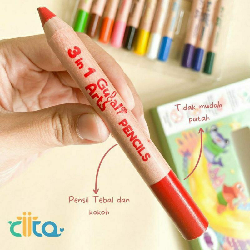 

Little Creator 3in1 Pencils Crayon & First Book
