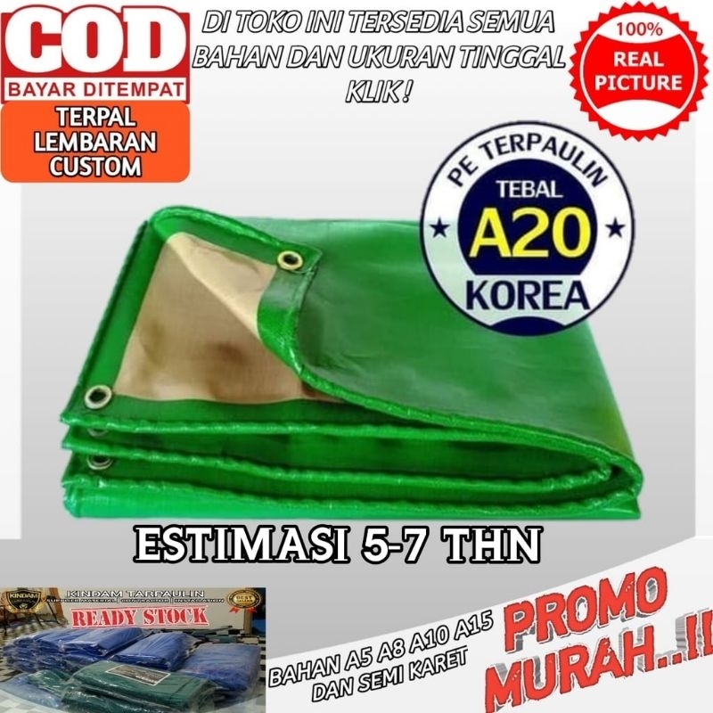 TERPAL KOREA IMPORT a20 super uv UKURAN COSTUM