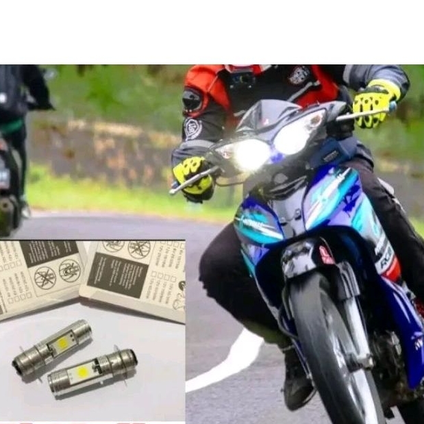 bohlam depan lampu depan led nyala putih pnp jupiter z old harga sepasang 2 pcs