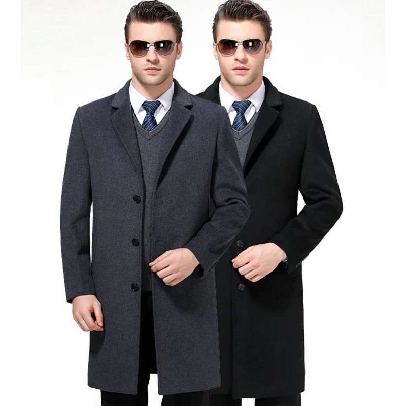 [ COD ] JUBAH JAS BLAZER PRIA KEKINIAN MANTEL TEBAL MUSIM DINGIN TERBARU