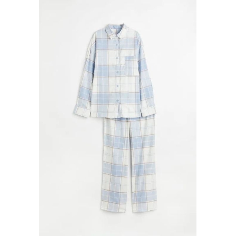 hm plaid pajamas set