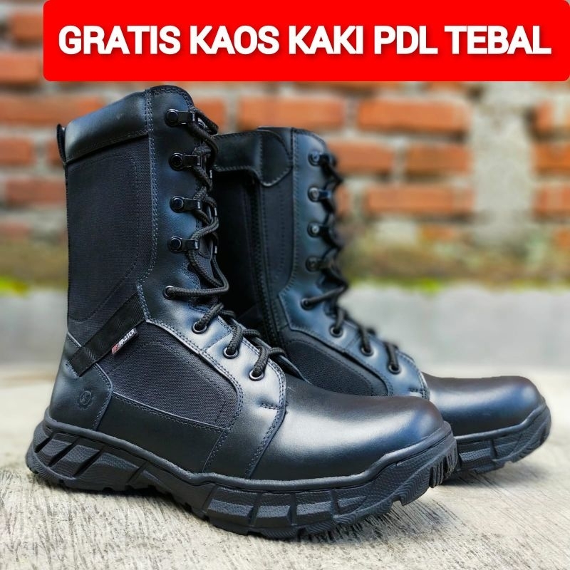 SEPATU PDL SWAT MERK MR MASTER BAHAN KULIT SAPI ASLI SEPATU PDL DINAS LAPANGAN TNI POLRI SECURITY SATPAM