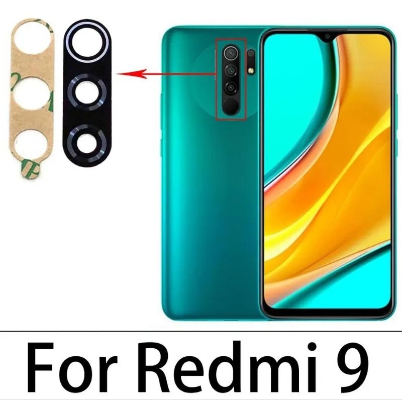 Kaca Lensa Kamera Belakang Xiaomi Redmi 9 - 9A - 9C Original