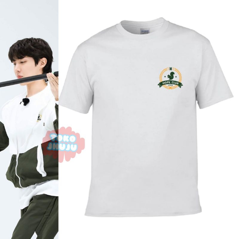 Kaos J-Hope Run Bts 2023 Logo Kecil