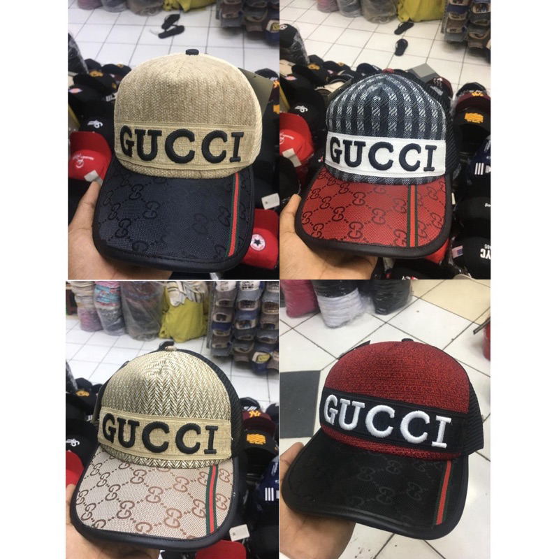 Topi Baseball Distro Gucci Jaring Pria dan Wanita