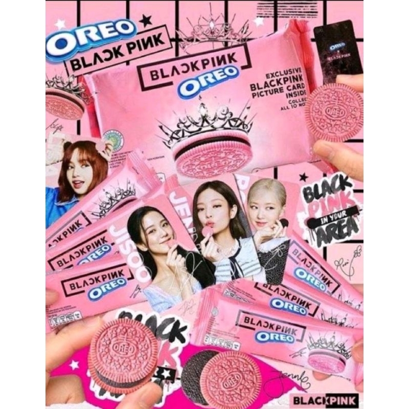 Oreo blackpink 119gram original, stroberi dan blackpink