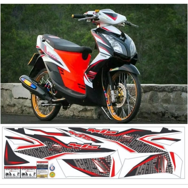 striping stiker mio soul mx, mio soul z
