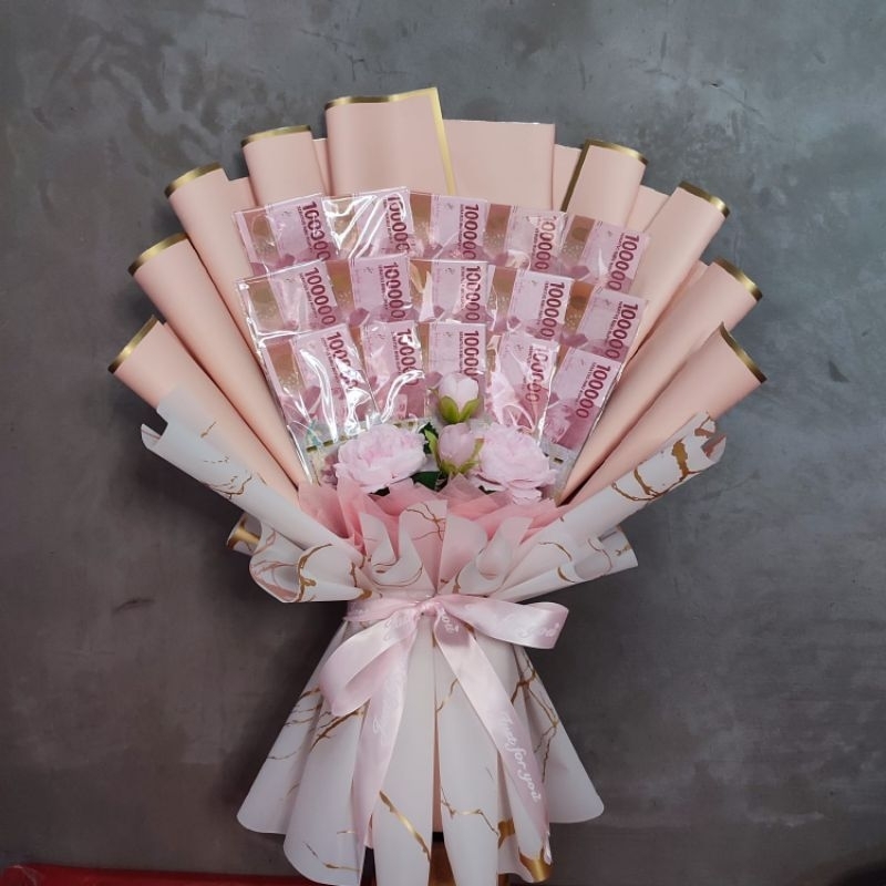 Buket Bouquet bunga wisuda pernikahan ulang tahun acara besar lainnya bisa request