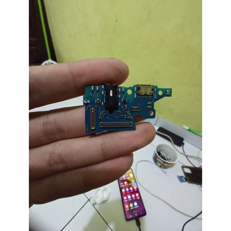 PAPAN CAS/PCB CAS/PAPAN BAWAH SAMSUNG A71 ORI COPOTAN