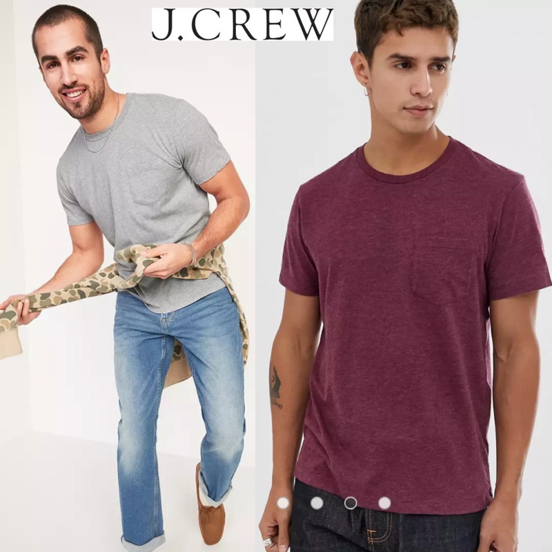 Kaos oblong / kaos santai pria / JCREW men t shirt with pocket