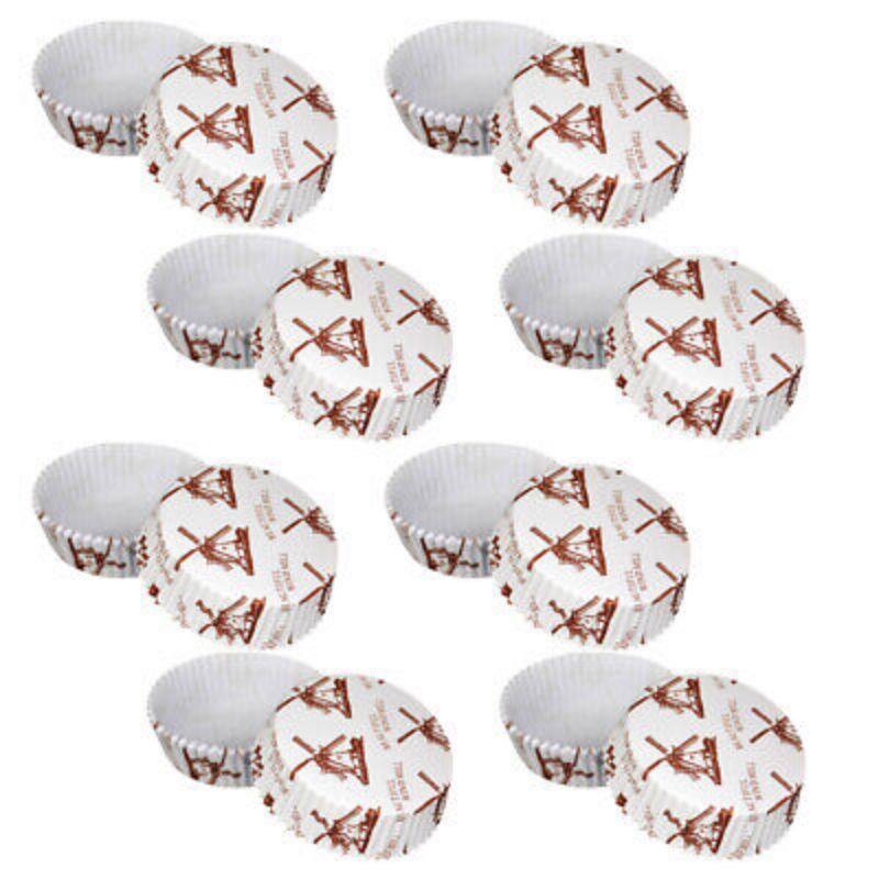 200pcs Paper Cup Roti Bulat Dan Oval 8cm / Cup Roti (Windmill)