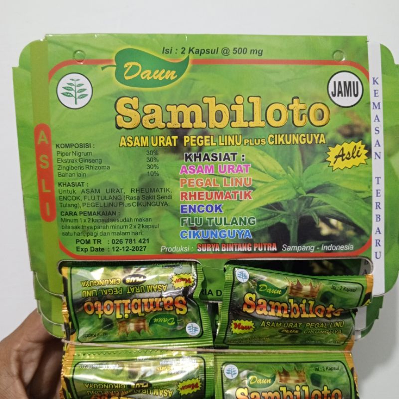 

* Sambiloto Isi 20 Sachet Terlaris