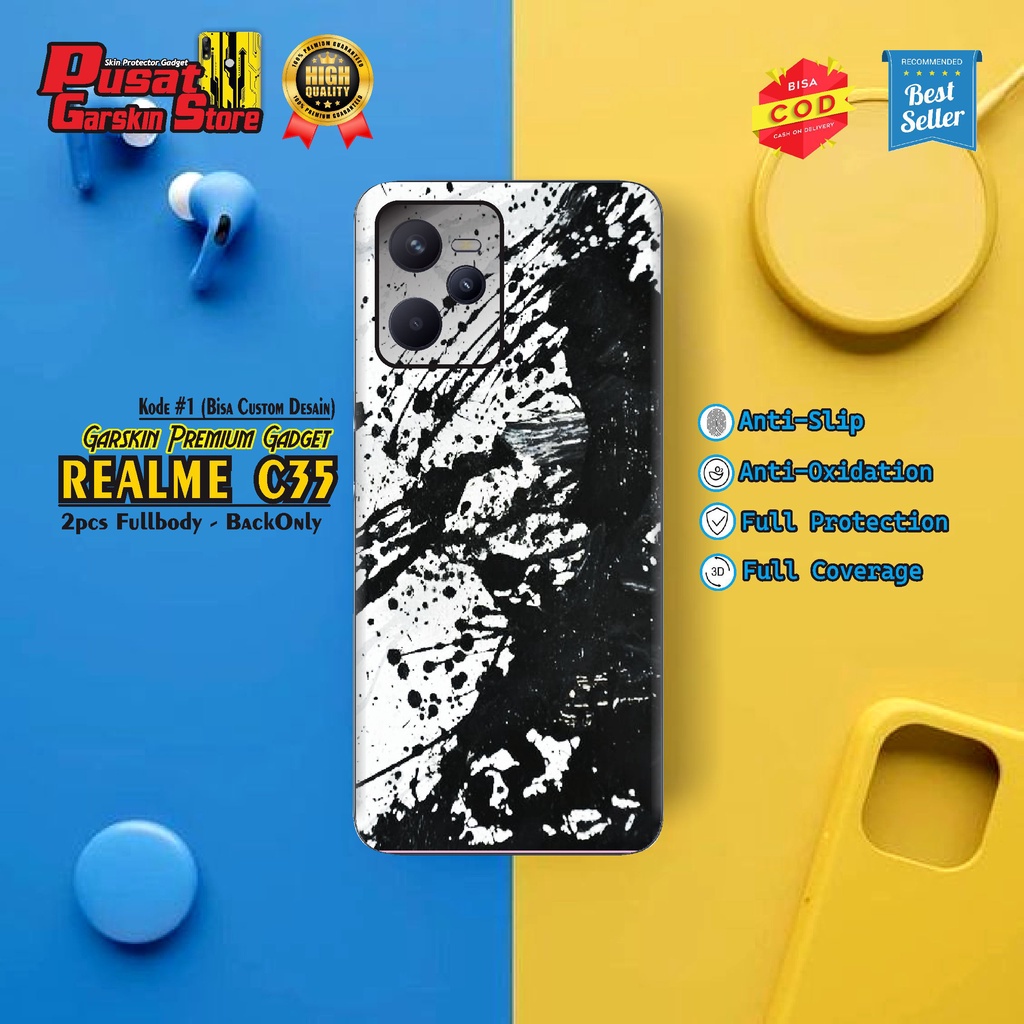 *PromoLaris* Realme C35 Garskin Wrap Custom (2Pcs) & COD