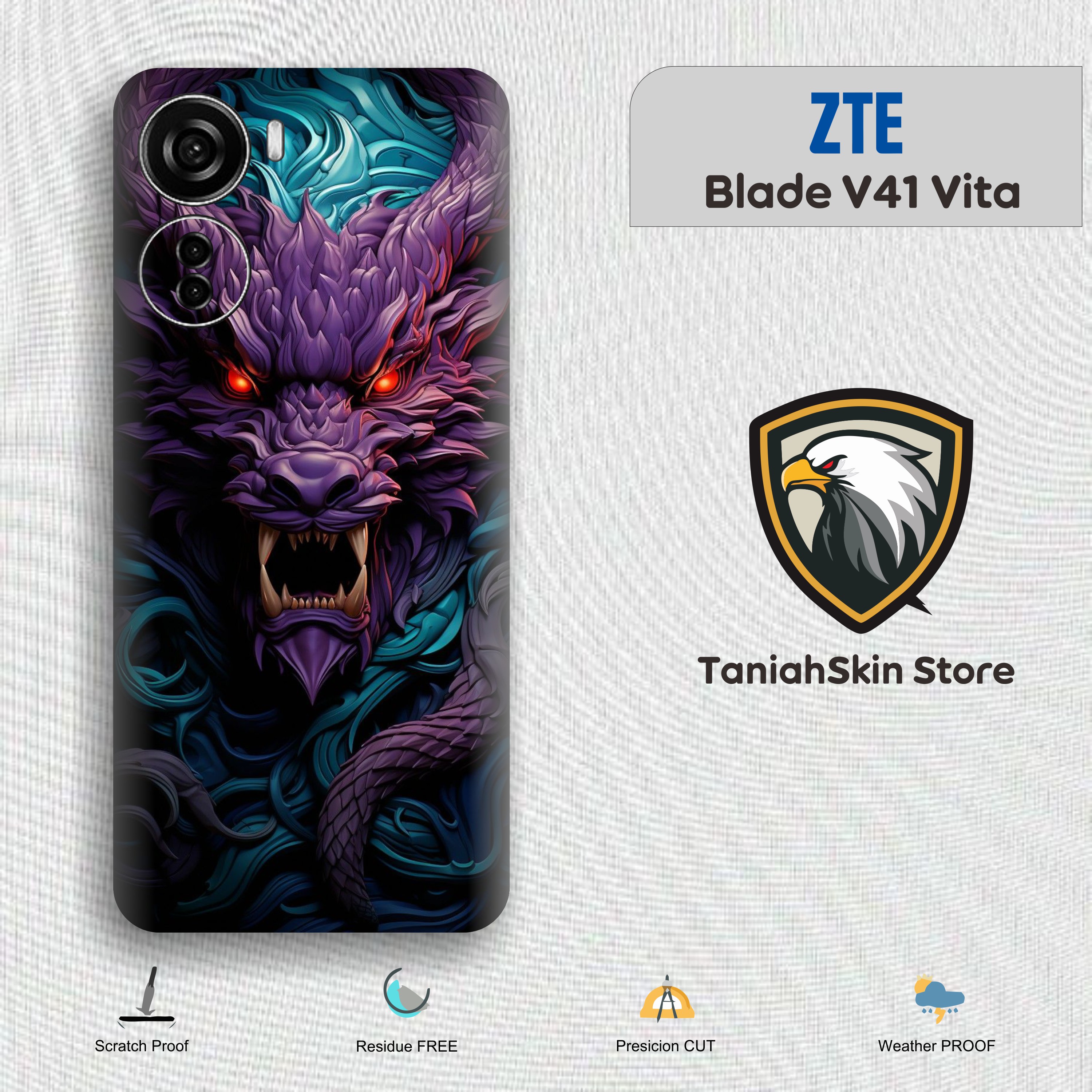 *Buy1Get1* Zte Blade V41 Vita Garskin Custom Stiker Bisa COD ( Case Not Included )