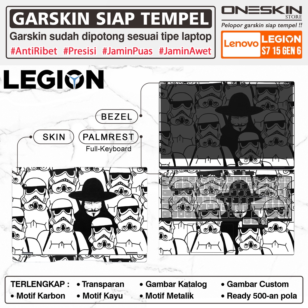 - Laptop Pelindung Screen Keyboard Lenovo Legion Slim 7 7i15 S7 S7i15ach6 Silikon Bening Glossy Doff