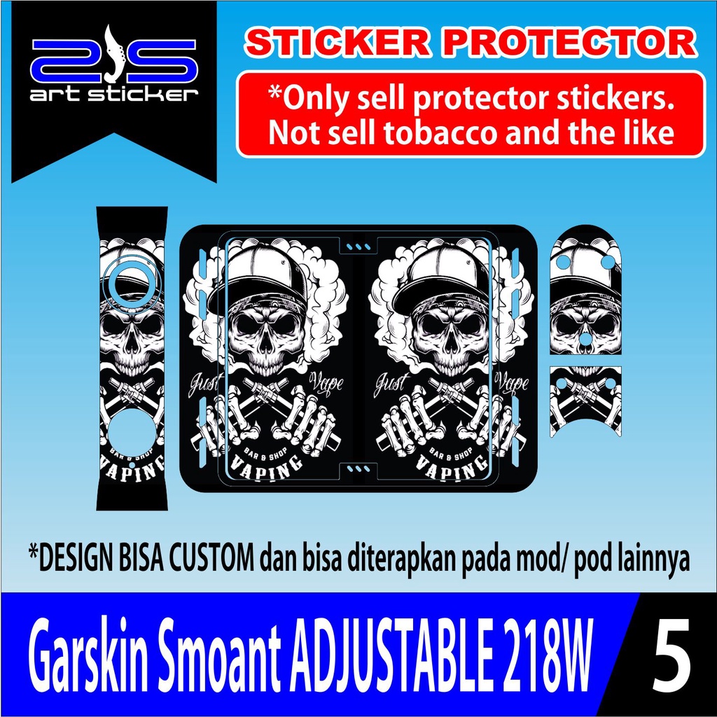 - Smoant Adjustable 218w Garskin Custom Bahan Premium Terlaris COD