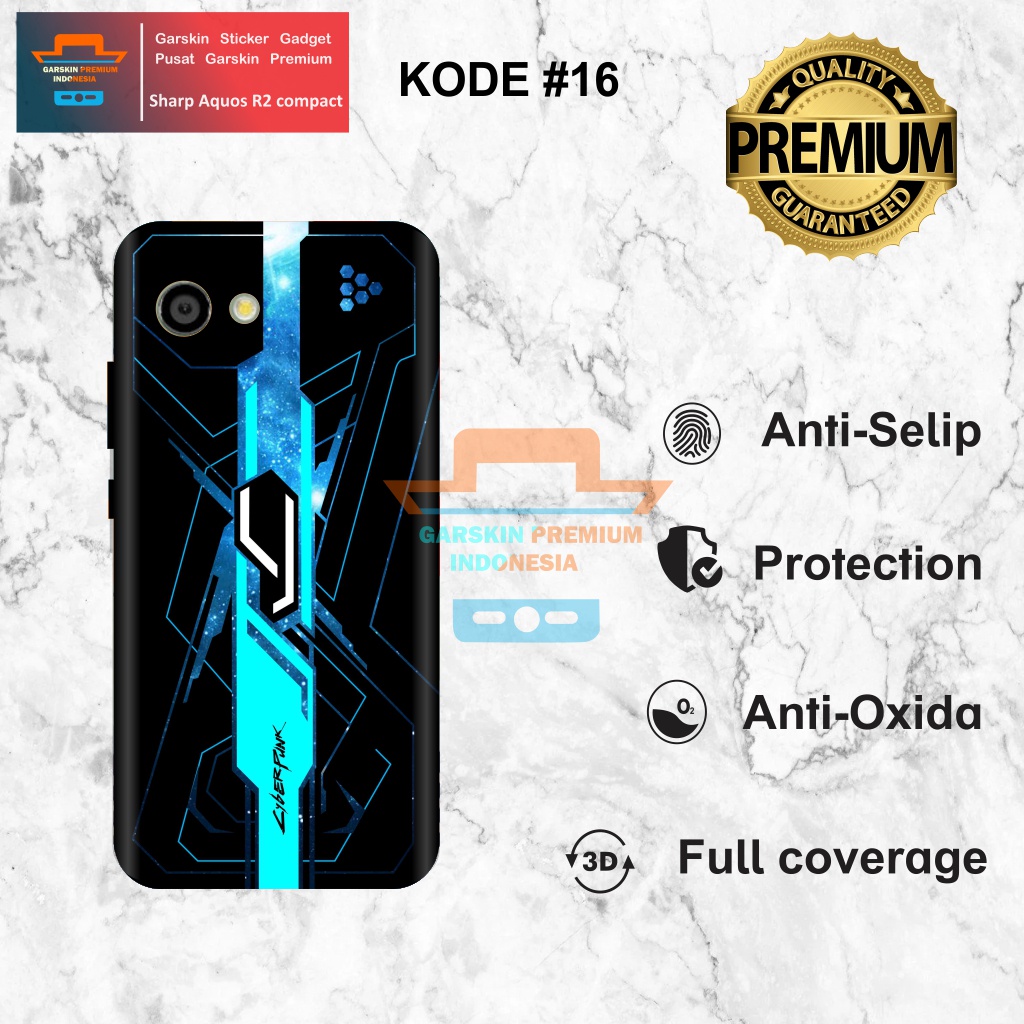 PromoGet2 - Sharp Aquos R2 Compact Stiker Casing/Garskin Bahan Maxdecal Custom