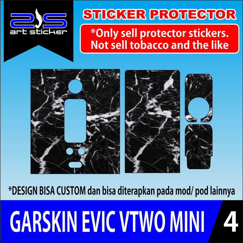 Garskin evic Vtwo Mini Joyetech Garskin stiker custom Dan Cod