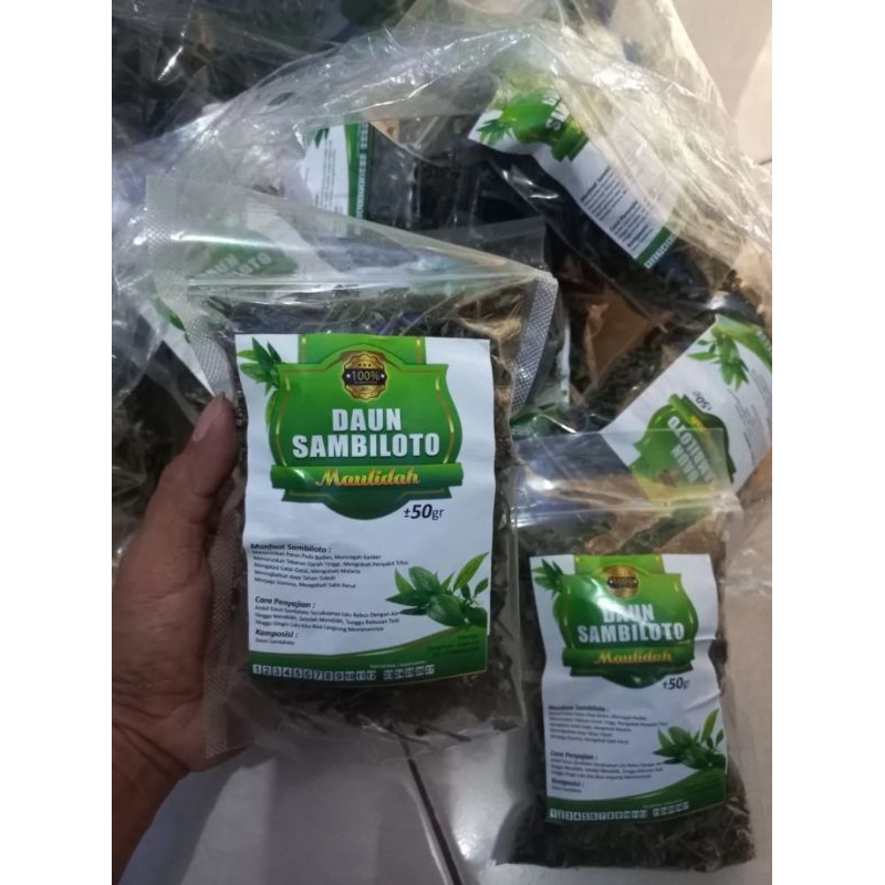 

* Teh Herbal Daun Sambiloto Isi 50 Gram Terlaris