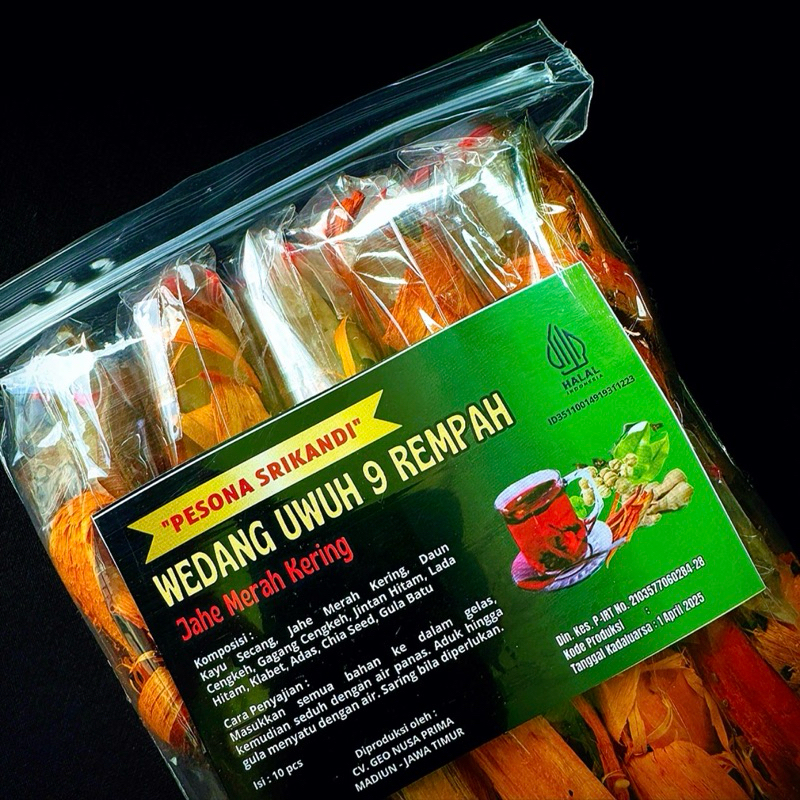 

* 10 Pcs Pesona Srikandi Wedang Uwuh 9 Rempah Plus Gula Batu Terlaris