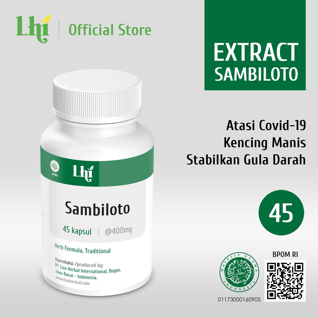 

* Sambiloto Liza Herbal Untuk Diabetes Terlaris
