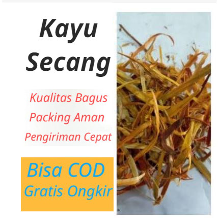 

* Kayu Secang 50 Gram Kayu Secang Kualitas Premium Bumbu Dapur Rempah Sappan Wood Terlaris