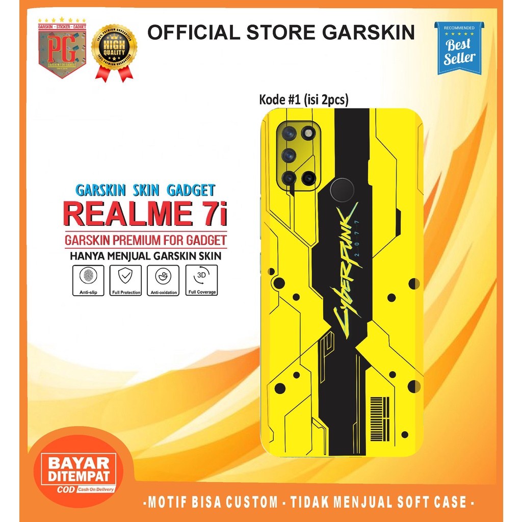 *PromoGet2* Realme 7i Stiker Garskin HP/Case Custom Dan COD