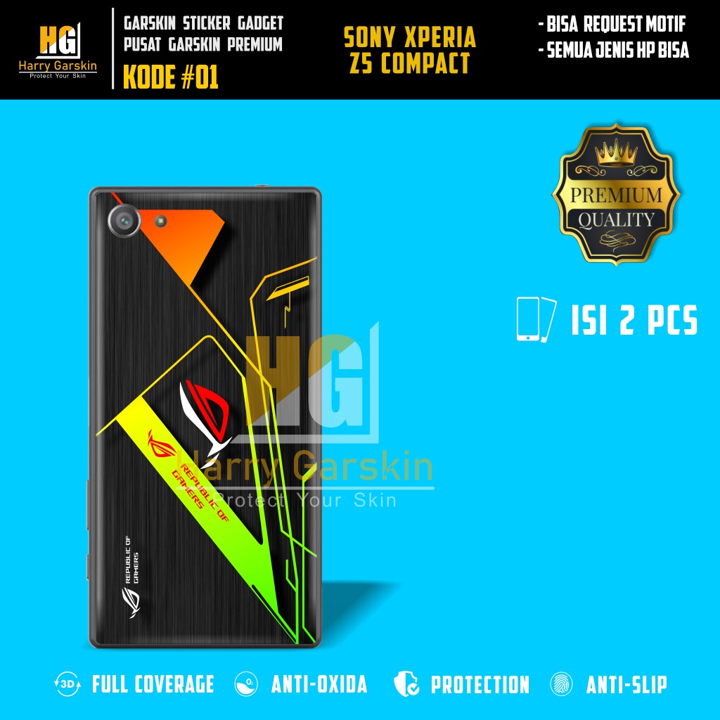 *PromoGet2* Sony Xperia Z5 Compact Stiker Garskin HP/Case Custom Dan COD