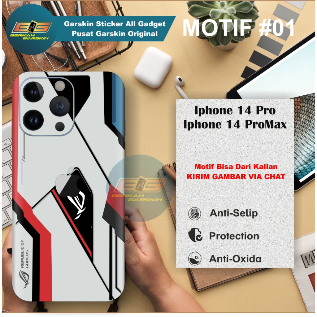 *PromoGet2* Kin Stiker Iphone 14 Pro Garskin HP/Case Custom Dan COD